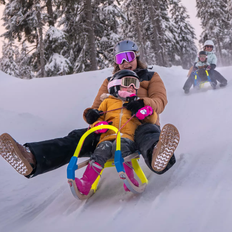 Obříkova Valentýnská jízda na večerních saních