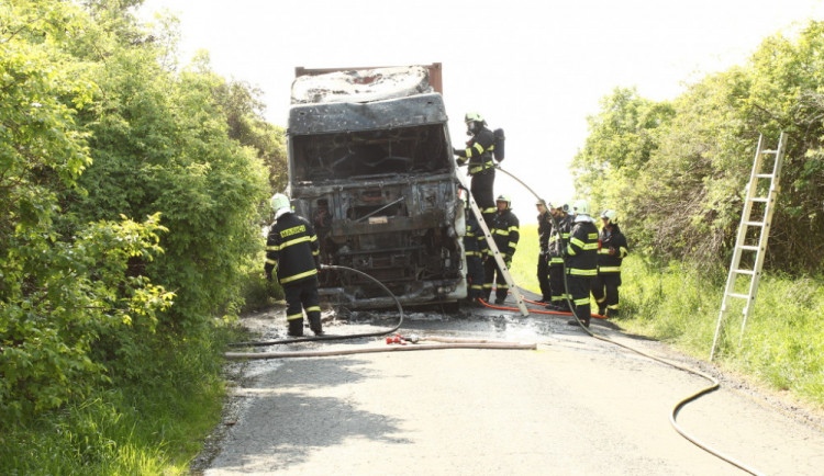 Požár u Markvartic na Jičínsku