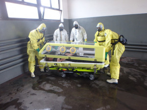 Cvičení s biohazard týmem