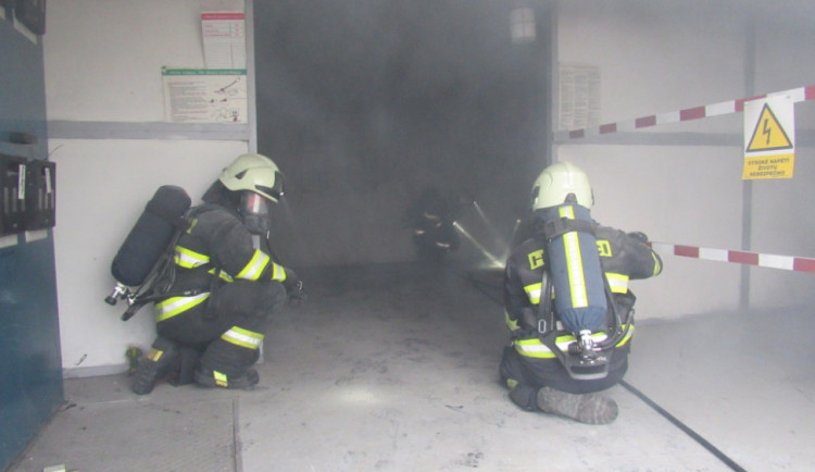 Požár trafostanice