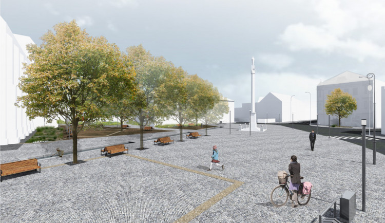Vizualizace nového Náměstí Míru ve Vrchlabí