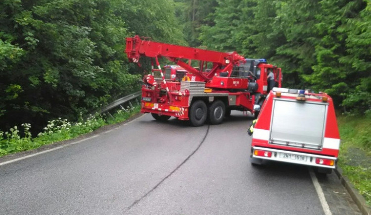 Nehoda nedaleko Nového Hrádku