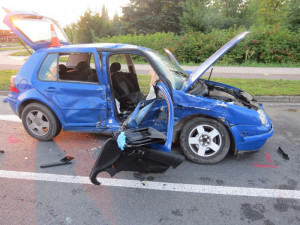 Na křižovatce ulic Pilnáčkova a Akademika Bedrny se střetla dvě vozidla