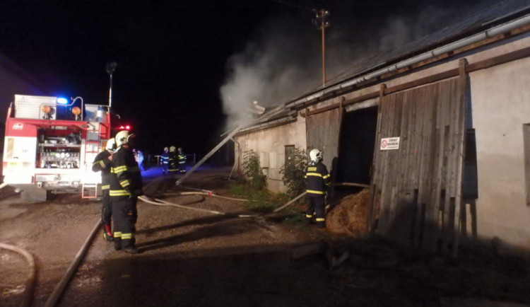 Požár v Dolním Lánově