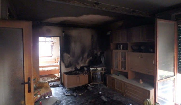 Požár v Dolním Lánově