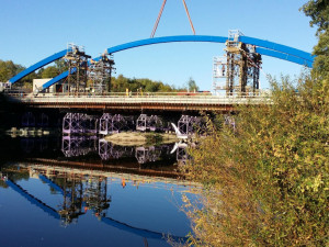 Most ve Svinarech do konce roku zprovozněn nebude, počasí udělalo stavbařům čáru přes rozpočet