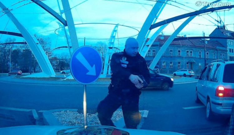 Strážník se zbraní