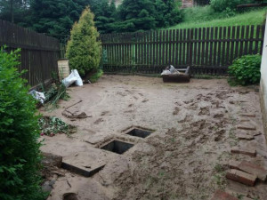 Foto z povodně v Dubenci.