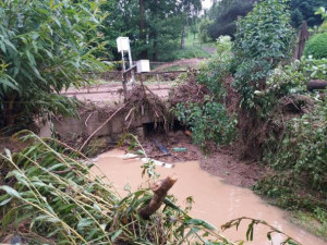 Foto z povodně v Dubenci.