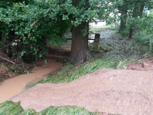 Foto z povodně v Dubenci.