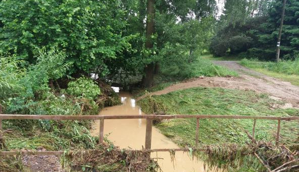 Foto z povodně v Dubenci.