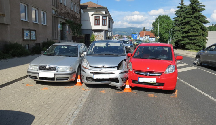 Nehoda ve Vrchlabí.