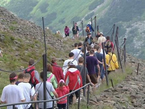 Řetězová cesta na Sněžku bude od pondělí pro sestup uzavřena