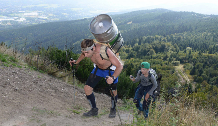 Zdeněk Pácha při jedné z cest na Sněžku