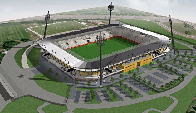 Jedna z verzí, jak by stadion mohl vypadat