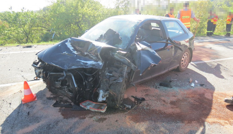 Foto z jedné dopravní nehody, která se stala v říjnu