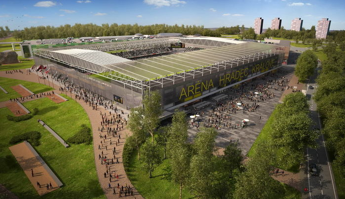 Fotbalový stadion v Hradci Králové musí vzniknout do konce roku 2022