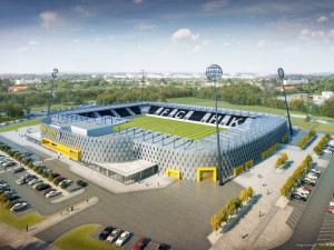 Stavba fotbalového stadionu v Hradci Králové nabírá další zpoždění. Hotov bude na podzim 2022