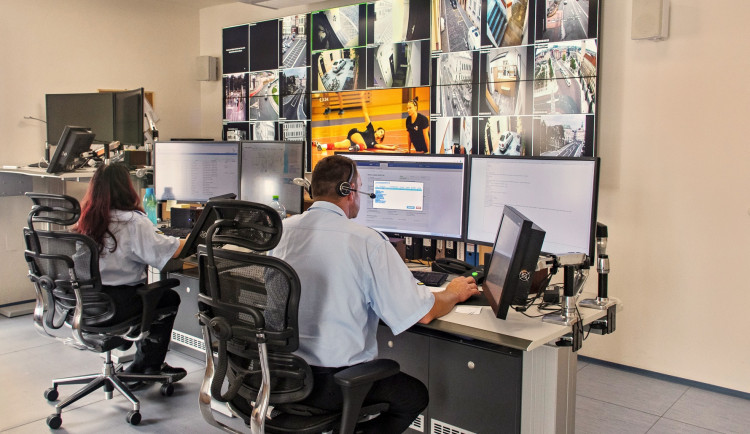 Operační pracoviště Městské policie Hradec Králové.