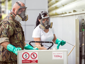 Armádní nemocnice v Těchoníně na Orlickoústecku.