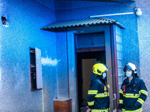 Zásah hasičů v rouškách.