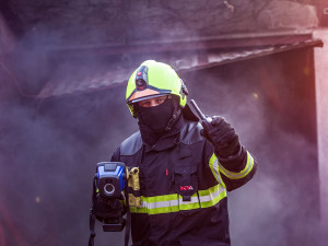 Zásah hasičů v rouškách.