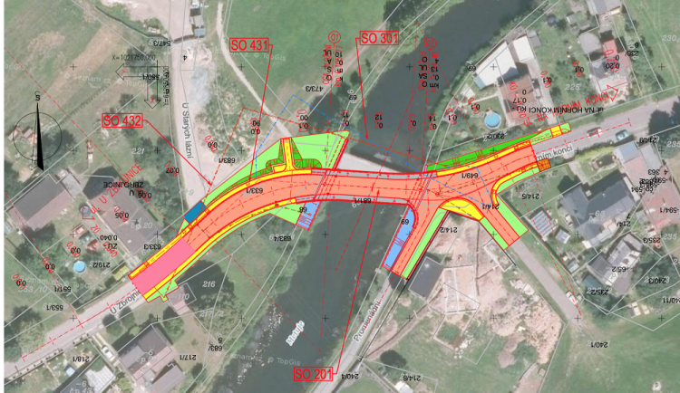 Most přes Metuji v Bělovsi