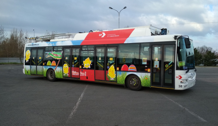 Velikonoční trolejbus v Hradci Králové