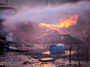 V Jaroměři lehla popelem dřevěná restaurace.