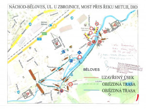 Trasa uzavírka U Zbrojnice