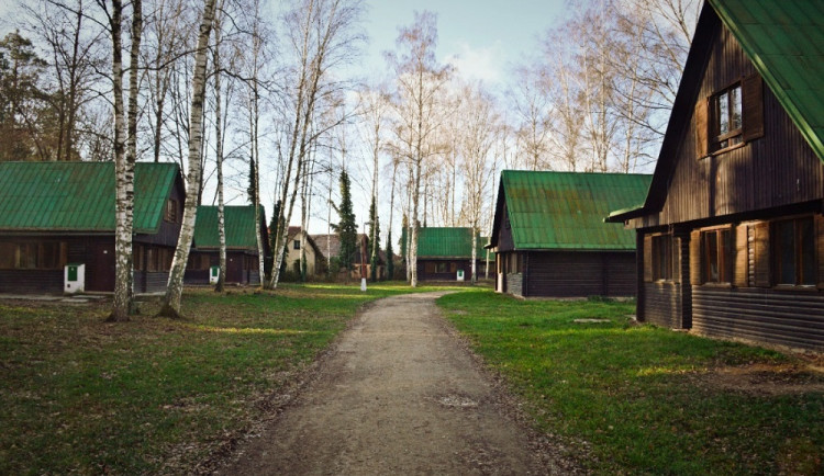 chatky na Stříbrném rybníku