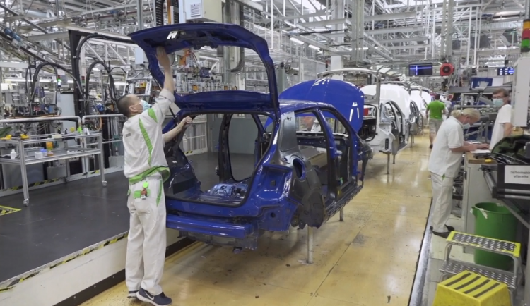 Výroba v závodu Škoda Auto Kvasiny