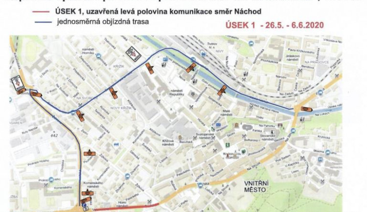 Uzavírka ul. Pražská