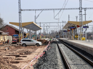 Rekonstruované vlakové nádraží v Jaroměři