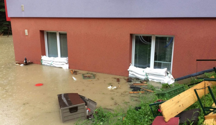 Včerejší záplavy v kraji