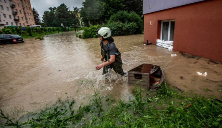 Čtvrteční povodeň na Rychnovsku