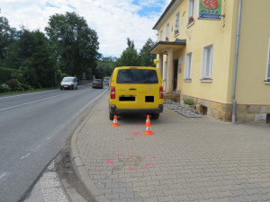Srážka s chodkyní v Horní Branné