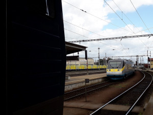 Pendolino na nádraží v Hradci Králové