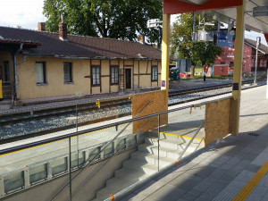 Zrekonstruované vlakové nádraží v Jaroměři