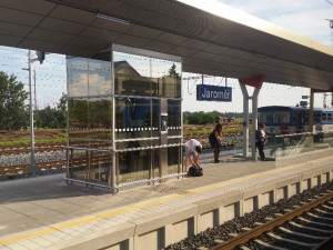 Zrekonstruované vlakové nádraží v Jaroměři