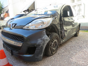 auto po nehodě