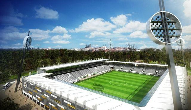 Studie fotbalového stadionu v Hradci Králové