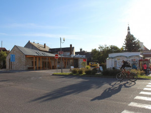 Autobusové nádraží a nová odbavovací hala v Hořicích