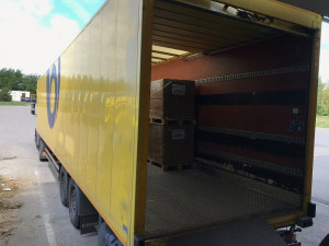 Distribuce ochranných pomůcek ze skladu v Opočínku na Pardubicku