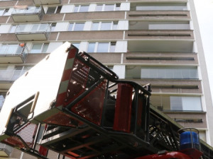 Výšková technika hasičů při zásahu