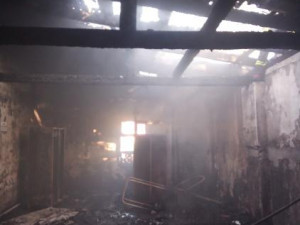 Požár v objektu bývalé pekárny v Rychnově nad Kněžnou