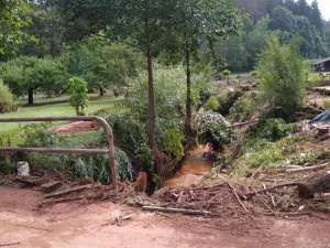 Následky po srpnové povodni na Trutnovsku