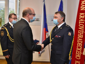 Hasiči v Hradci Králové se loučí s velitelem čety Václavem Klímou. Po 30 letech služby o víkendu náhle zemřel