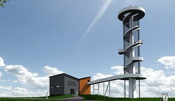 Vizualizace nové rozhledny nad Novým Hrádkem.