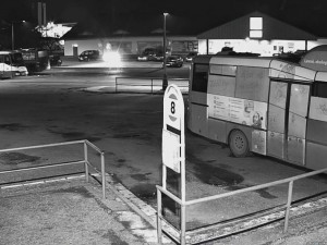 Autobusové nádraží z kamerového systému